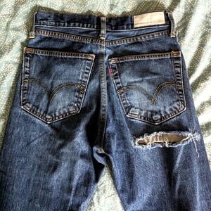 REDONE Levi's Frayed Hem Jeans
